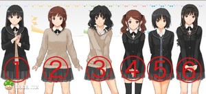 6个女高中生，你最喜欢哪一个？...据说小男生都选4号